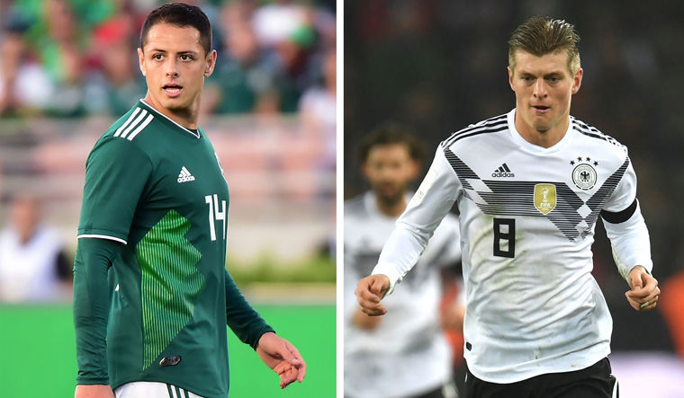 The latest updates from the group F clash between Germany and Mexico