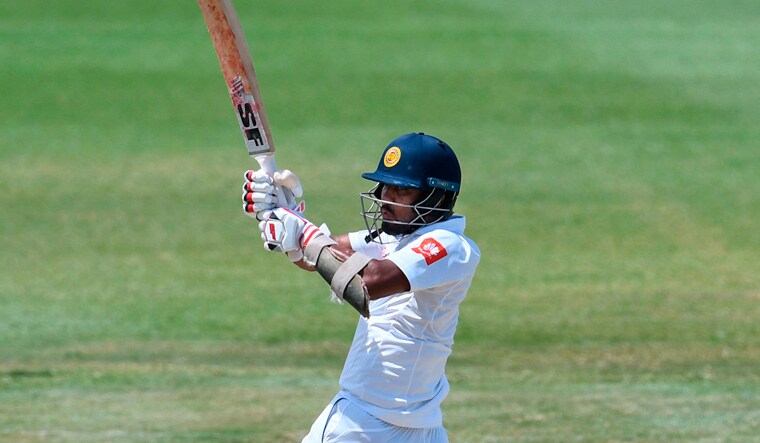 Sri Lanka captain Dinesh Chandimal on day 4 of the second Test against West Indies at Daren Sammy Cricket Ground | AFP