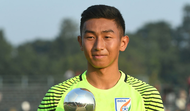 Dheeraj Singh was the star for India in the FIFA U-17 World Cup held last year