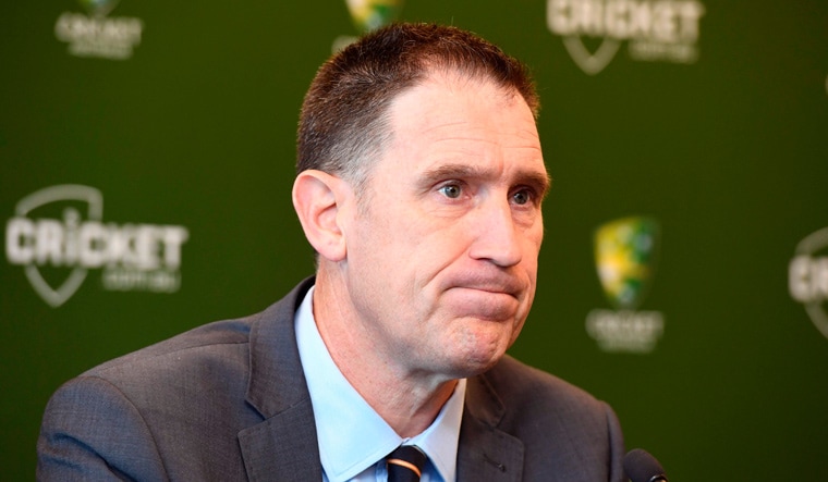Cricket Australia chief James Sutherland at a press conference in Melbourne | AFP