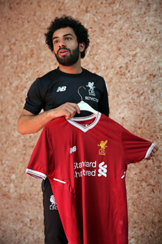 Ali has started wearing the red shirt of Salah's club Liverpool | AFP
