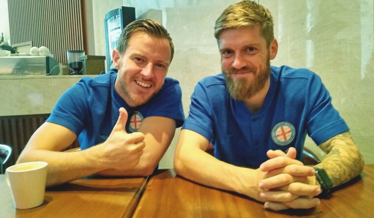 Melbourne City FC captain Scott Jamieson (left) and midfielder Luke Brattan | Rahul J. Mohan