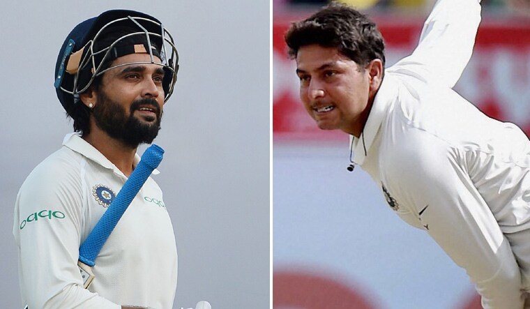 [File] Murali Vijay; Kuldeep Yadav | AFP; PTI