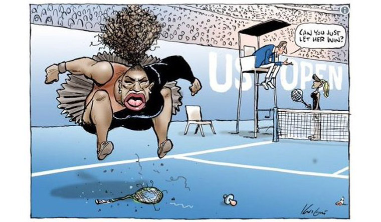 'Racist, sexist': Cartoon on Serena Williams under fire