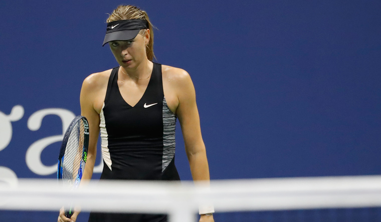 Sharapova knocked out of US Open fourth round