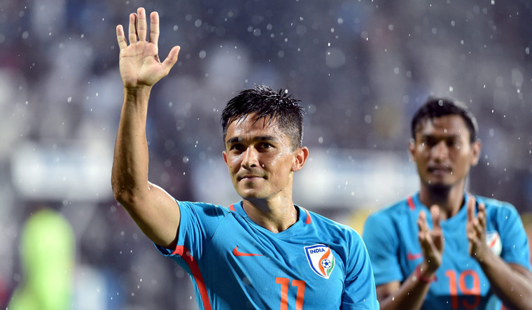 sunil chhetri jersey number