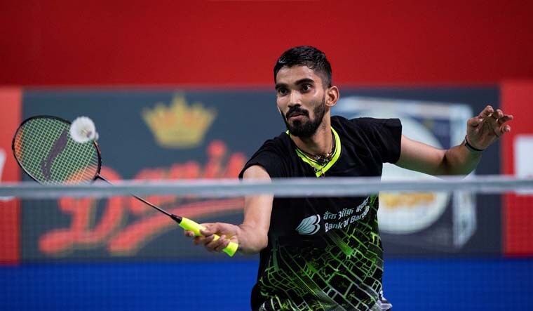 India's Kidambi Srikanth plays against Denmark's Anders Antonsen (not in picture) during the men's singles match | Reuters