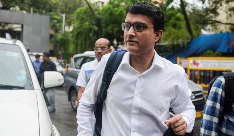 Sourav Ganguly arrives at the Board of Control for Cricket in India (BCCI) headquarters in Mumbai | AFP