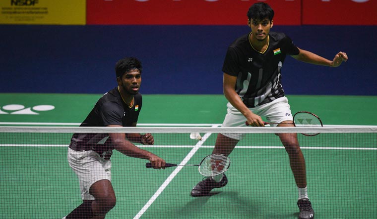 [File] Satwiksairaj Rankireddy and Chirag Shetty had broken into the top 10 for the first time after winning the Thailand Open in August | PTI