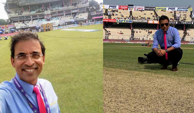 A collage of Harsha Bhogle (left) and Sanjay Manjrekar | Official Twitter handles