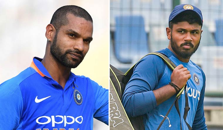 Dhawan out, Samson in as replacement for T20 series against West Indies