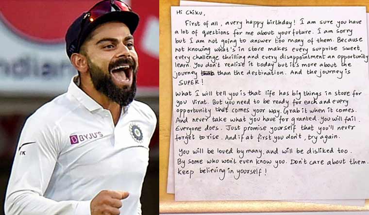 Virat Kohli wrote a letter to his 15-year-old self on his 31st birthday | PTI; via Twitter
