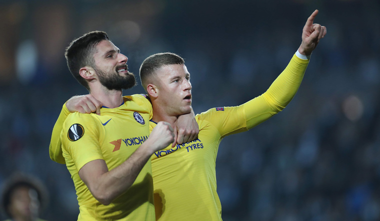 Chelsea edge out Malmo as Arsenal suffer Europa League setback