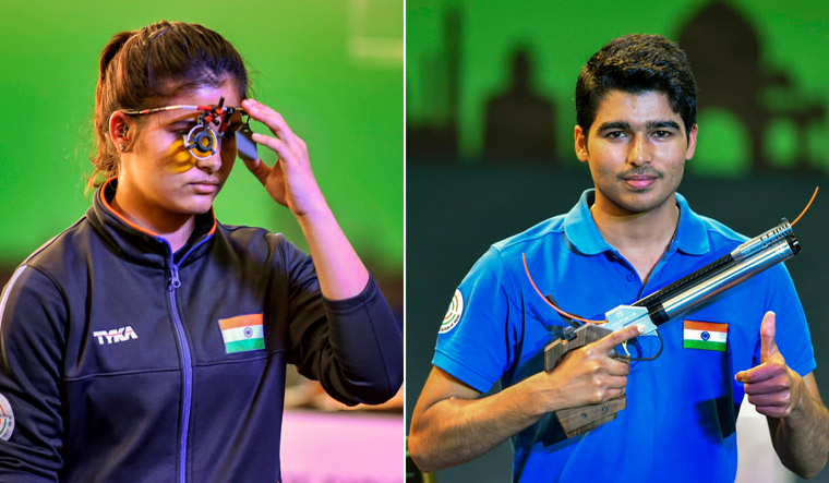 ISSF World Cup: Saurabh, Manu combine to shoot gold in 10m air pistol mixed event