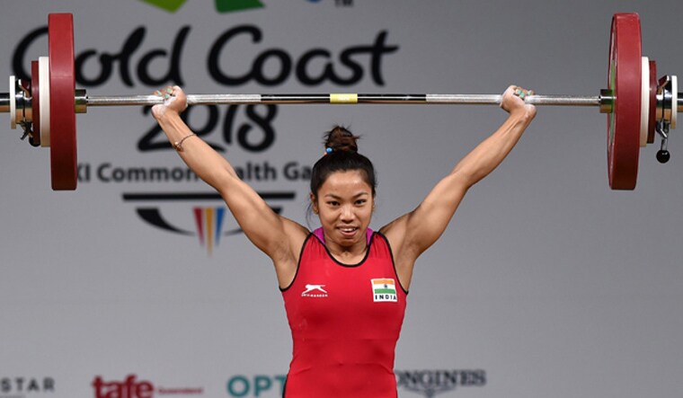 [File] Mirabai Chanu at the 2018 Commonwealth Games | PTI