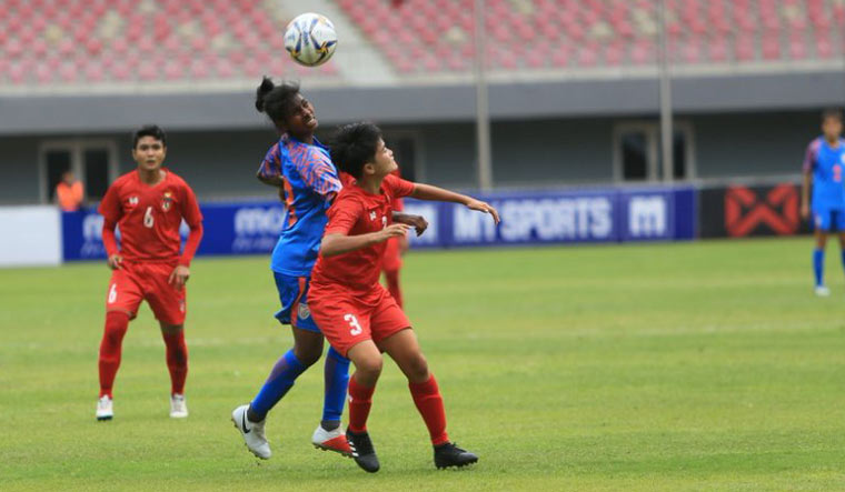 Indian women's football team held by Myanmar 3-3, bows out of Olympic qualifiers