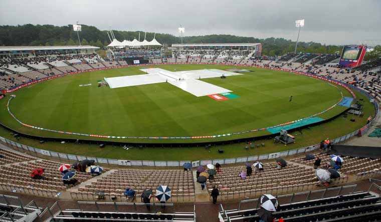 Rain stopped play between the West Indies and South Africa at The Ageas Bowl, in Southampton | Reuters