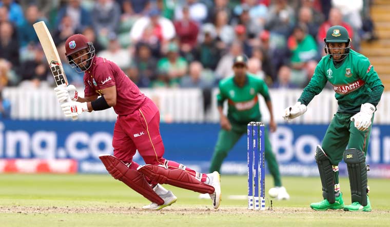 West Indies's Shai Hope in action against Bangladesh in the ICC World Cup group match at Taunton | Reuters