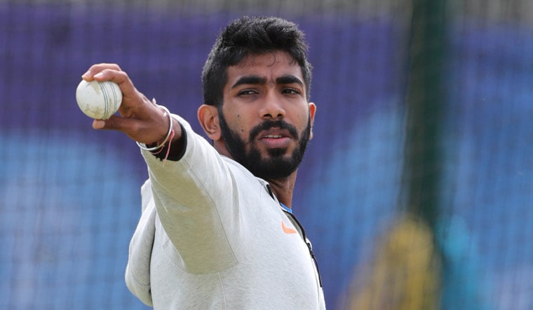 Jasprit Bumrah prepares to bowl in the nets during a training session ahead of their World Cup match against Afghanistan at the Hampshire Bowl in Southampton | AP