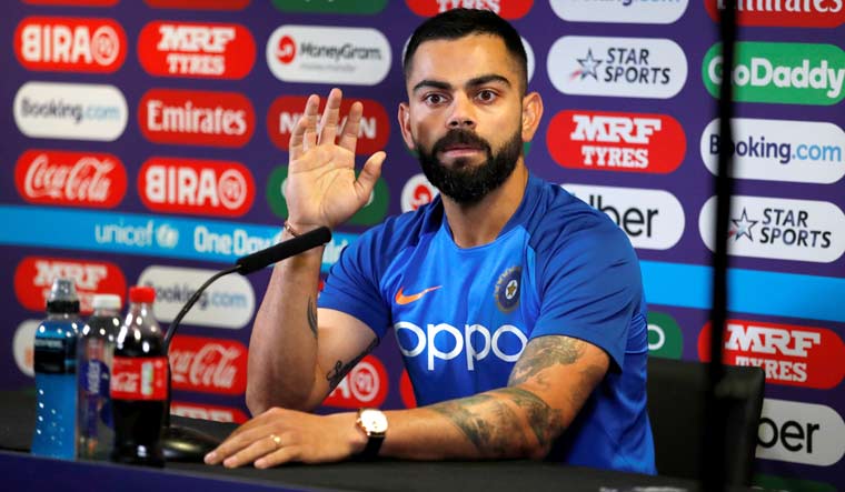 Virat Kohli during a press conference ahead of the World Cup group stage match between India and England at Edgbaston | Reuters