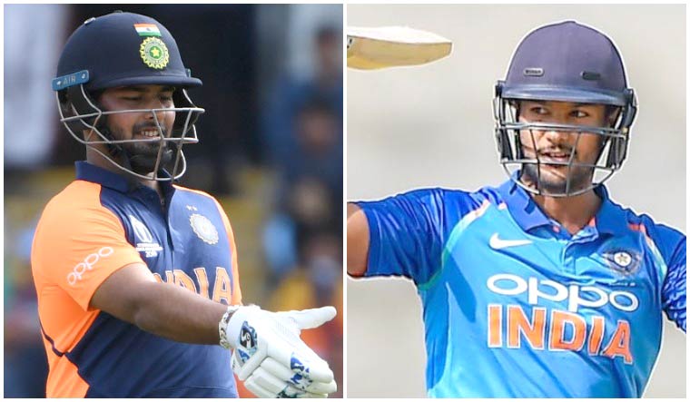 Rishabh Pant (left) and Mayank Agarwal