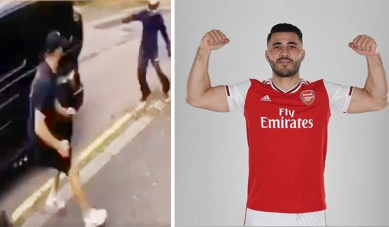 Arsenal left-back Sead Kolašinac heroically fought off knife-wielding thugs who tried to attack Mesut Özil | Twitter
