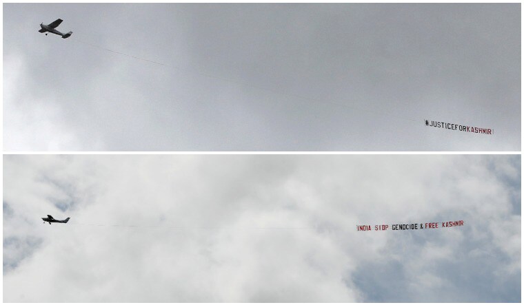 Planes carrying political messages on Kashmir issue, fly over Headingley