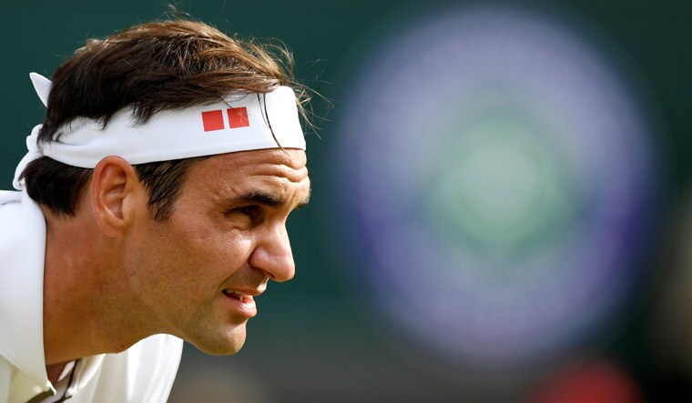 Roger Federer during his third round match against France's Lucas Pouille at Wimbledon 2019 | Reuters