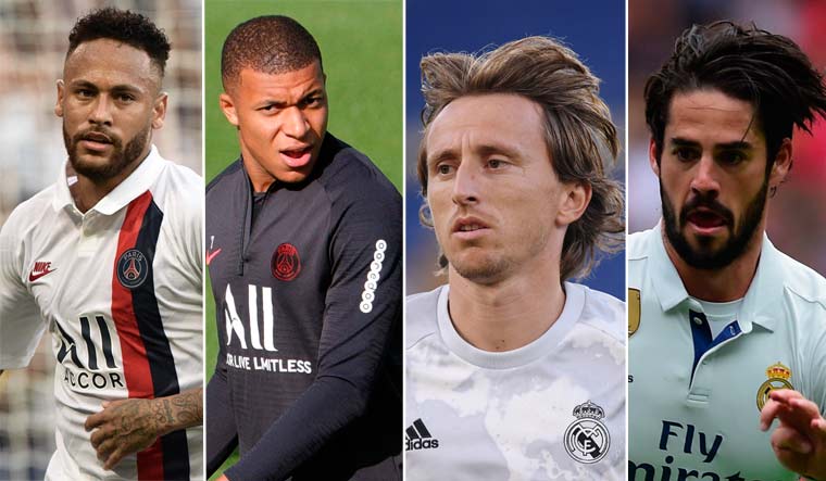 Neymar; Kylian Mbappe; Luka Modric; Isco | AFP; Reuters