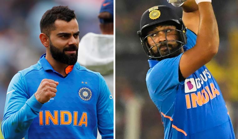 Virat Kohli (left) and Rohit Sharma are part of the ICC ODI Team of the Year | Reuters; AFP