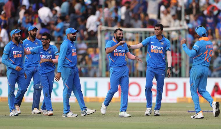बेंगलुरु में भारतीय टीम | AP