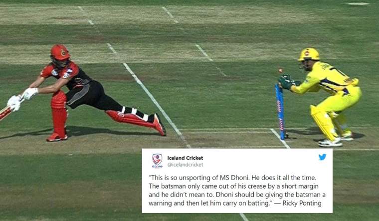 Iceland Cricket takes dig at Ponting using Dhoni's 'unsporting' stumping -  The Week