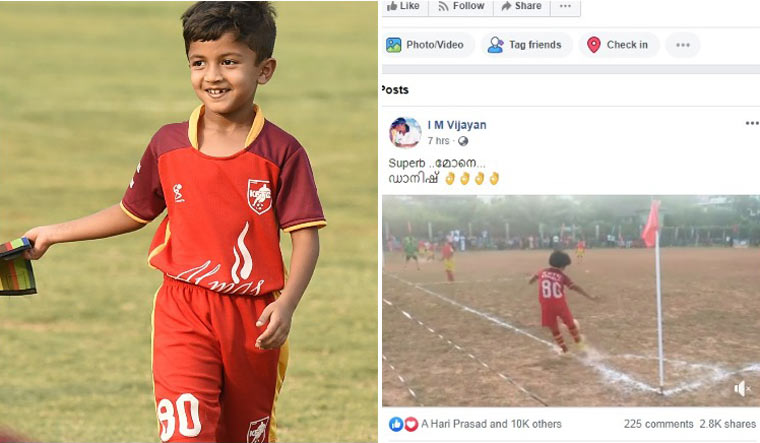 Dani P.K.; a screenshot of I.M. Vijayan's post