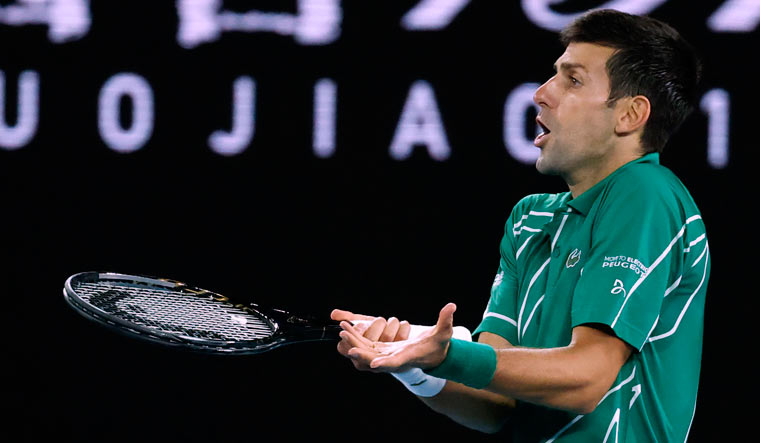 Djokovic faces USD 30,000 fine for touching umpire during Aus Open final