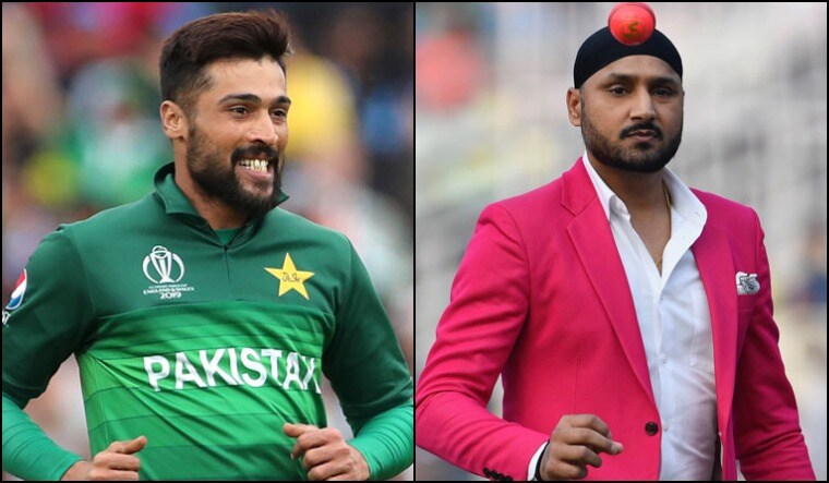 (File) Mohammad Amir and Harbhajan Singh | AP, Salil Bera