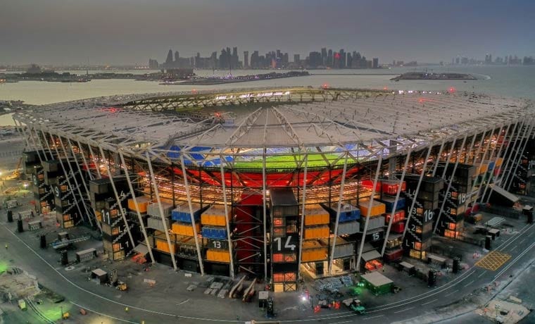 General view of the 974 Stadium, which was recently completed for the 2022 FIFA World Cup | Qatar's Supreme Committee for Delivery & Legacy/Handout via REUTERS
