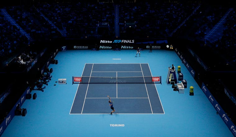 A general view of the ATP Finals final match between Alexander Zverev and Daniil Medvedev | Reuters