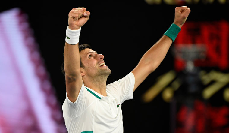 Djokovic 2021 Australian Open Reuters