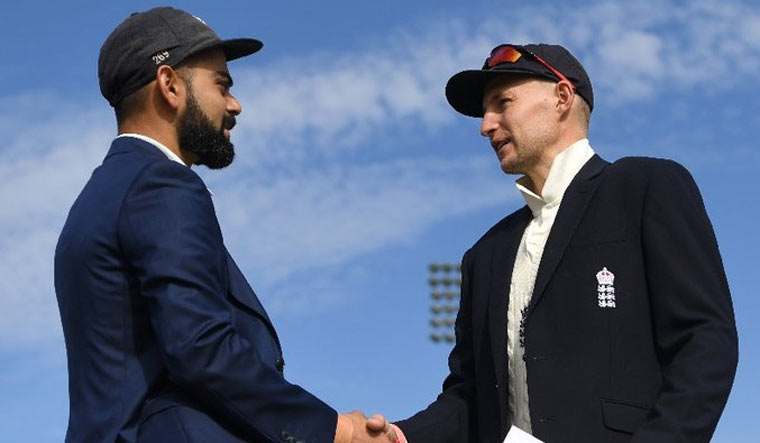 India and England captains Virat Kohli and Joe Root | via Twitter