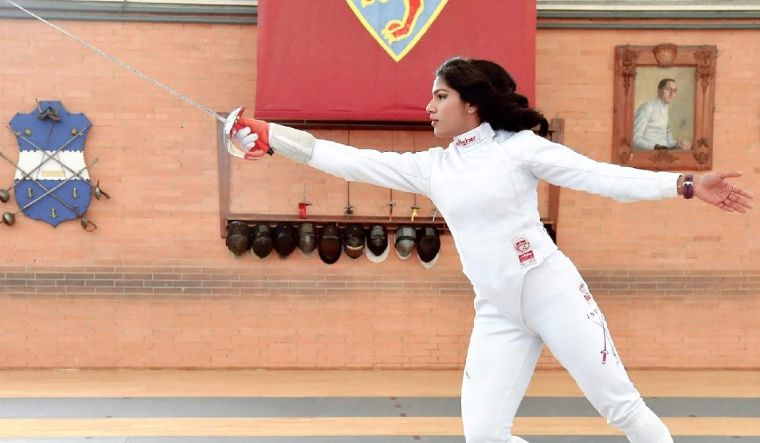 Indian fencer Bhavani Devi | via Twitter/@IamBhavaniDevi