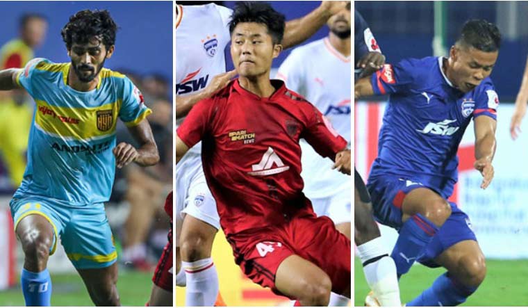(From left) Akash Mishra; Lalengmawia Ralte; Suresh Wangjam | via ISL official website