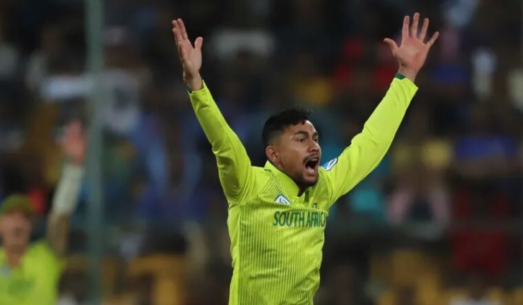 South Africa's Bjorn Fortuin celebrates during the T20 series in his side's tour of India on 2019 | via BCCI