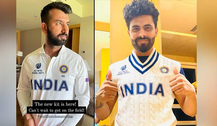 Indian players training with new adidas jersey ahead of WTC Final 2023