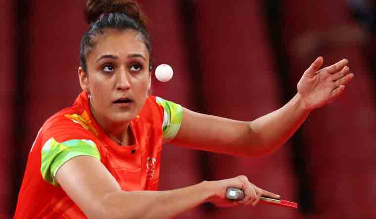 Manika Batra of India in action | Reuters