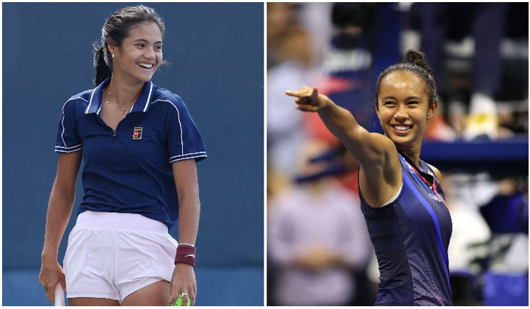 Emma Raducanu and Leylah Fernandez | AFP