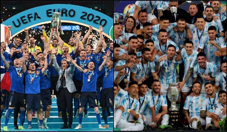 Euro Cup champions Italy and Copa America champions Argentina | Twitter