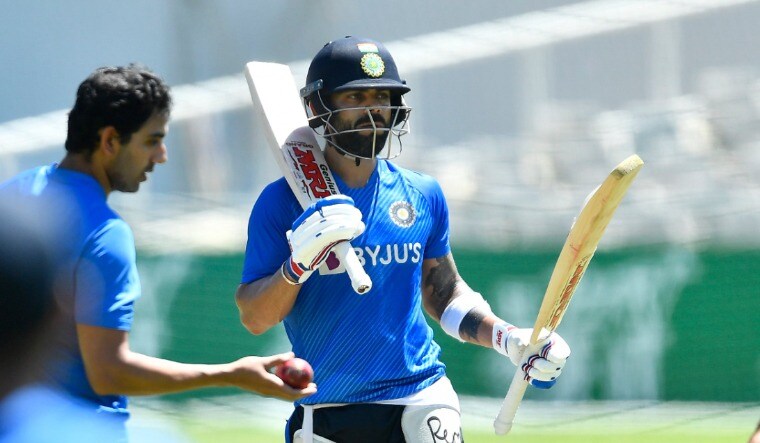 India Test skipper Virat Kohli during practice ahead of the third Test against South Africa