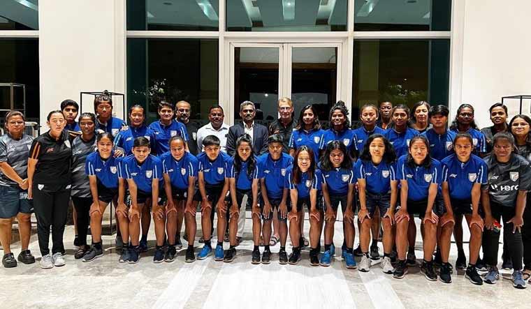 India's U-17 women's football team | via Twitter