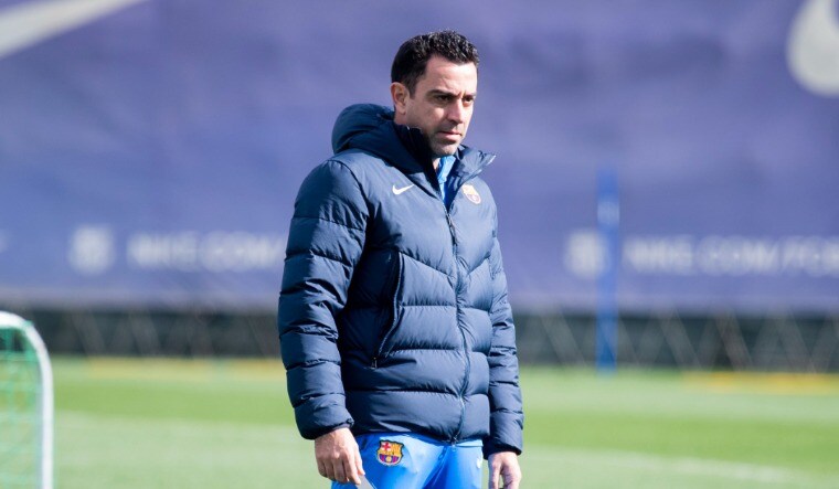 Barcelona head coach Xavi Hernandez | Twitter