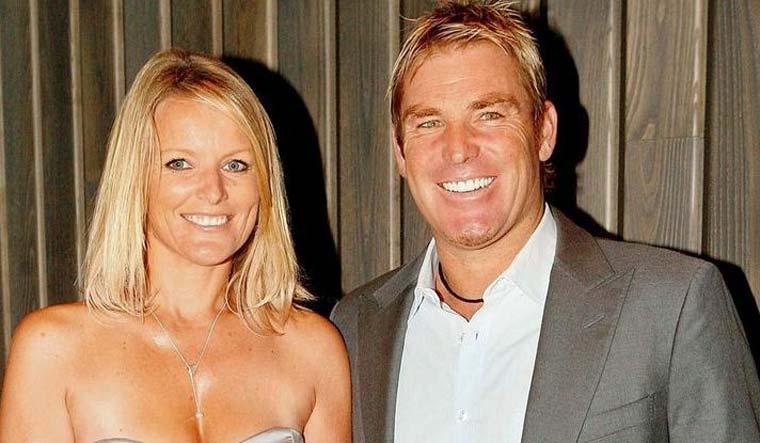 File picture of Shane Warne and Simone Callahan | via Twitter